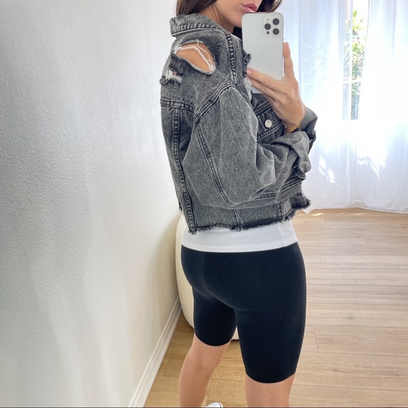 SOLD • The Street Distressed Denim Jacket - Picture 4 of 7